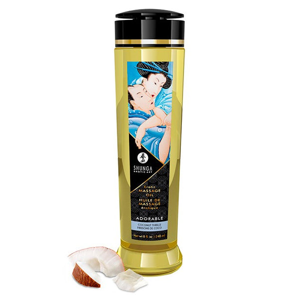 Aceite de masaje Adorable Coco - Shunga - Aceite para masajes eróticos