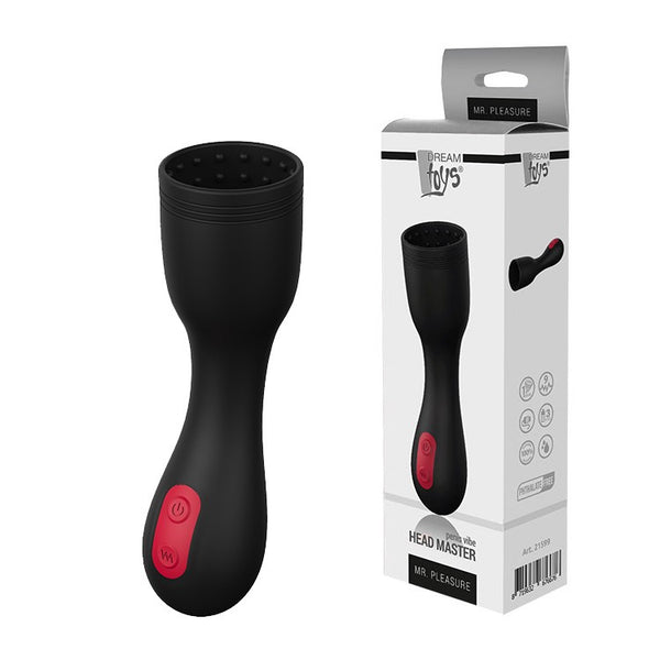 Masturbador Head Penis Recargable Negro - DreamToys - Masturbadores masculinos