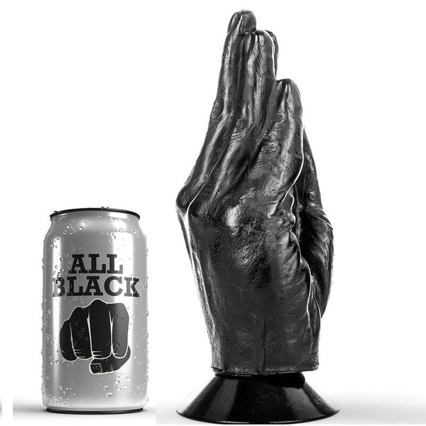 Dildo fisting mano 21 cm - All Black - Fisting – Lubricación Anal