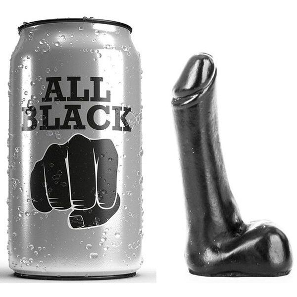 Dildo Negro 9 cm - All Black - Dildos Anales