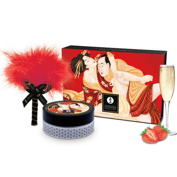 Shunga Polvos Corporales 75 g Fresas Champagne - Shunga - Tangas Comestibles Bragas y chuches