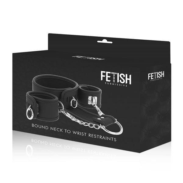 Set de esposas para cuello y muñecas Sub - FetishSubmissive - Kits para BDSM