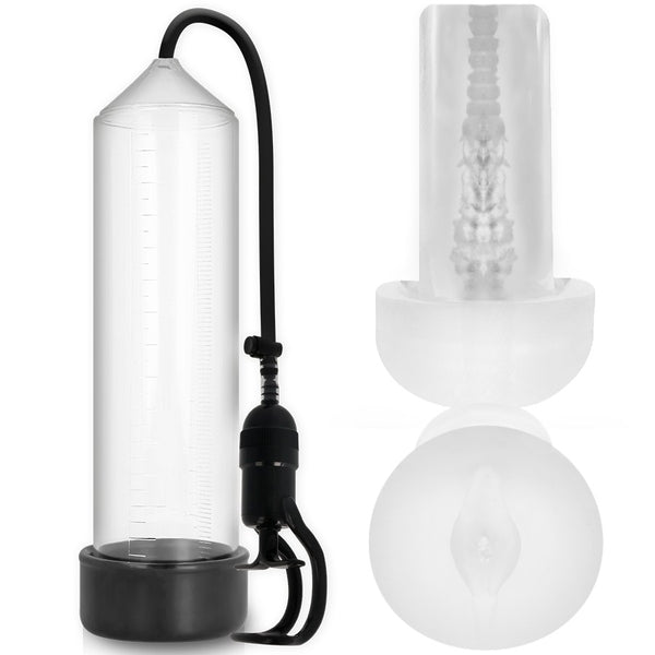 Bomba y masturbador RX3 transparente 0