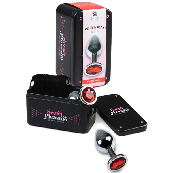 Rojo Plug metalico S con brillante