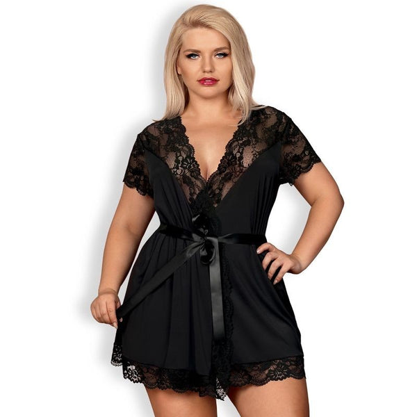 Peignoir 810-PEI-1 XXL - Obsessive - Lencería erotica