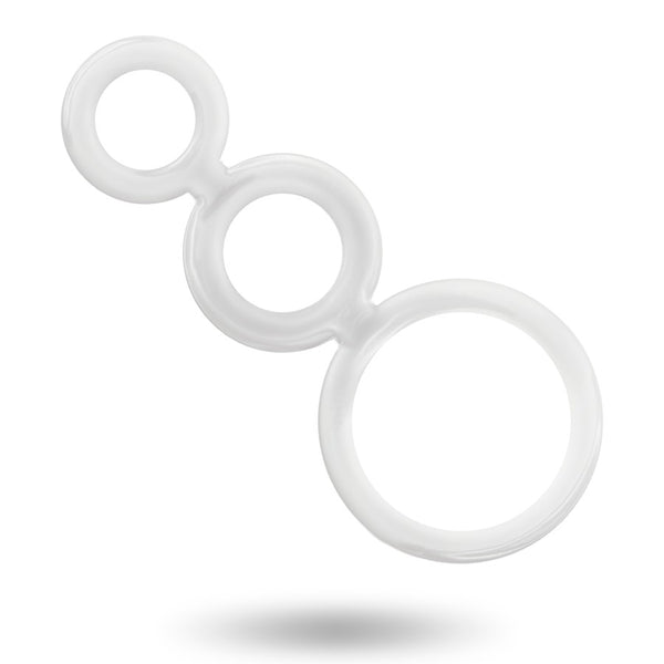 Set anillos pene y testículos - Addicted Toys - Anillo vibrador para el pene (con y sin vibración)
