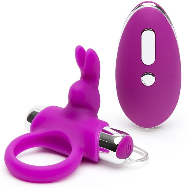 Anillo vibrador rabbit con control remoto - HappyRabbit - Anillo vibrador para el pene (con y sin vibración)
