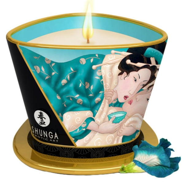Vela de masaje Island Blossoms 170 ml - Shunga - Velas para masajes eróticos Shunga y más