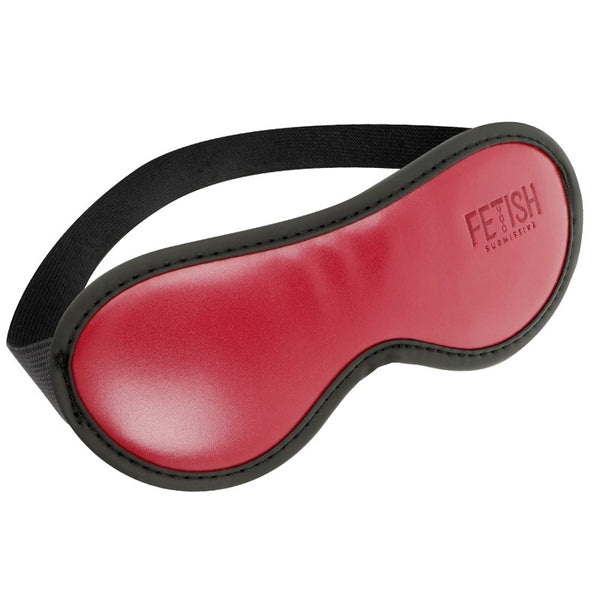 Antifaz Cuero Vegano Rojo - FetishSubmissive - Máscaras sexuales y capuchas