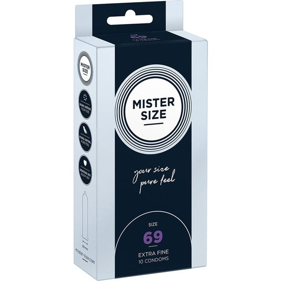 Mister Size Talla 69 Caja 10 uds extrafinos - Mister Size - Comprar preservativos o condones