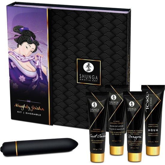 Naughty Geisha Kit Vibrador - Shunga - Ideas romáticas y eróticas para regalar