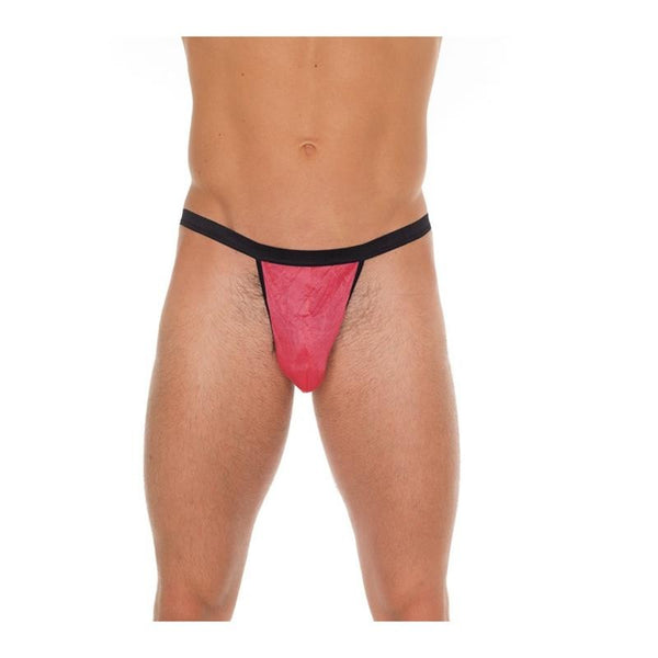 Tanga Rojo y Negro Talla Única - Amorable - Lencería sexy para hombre