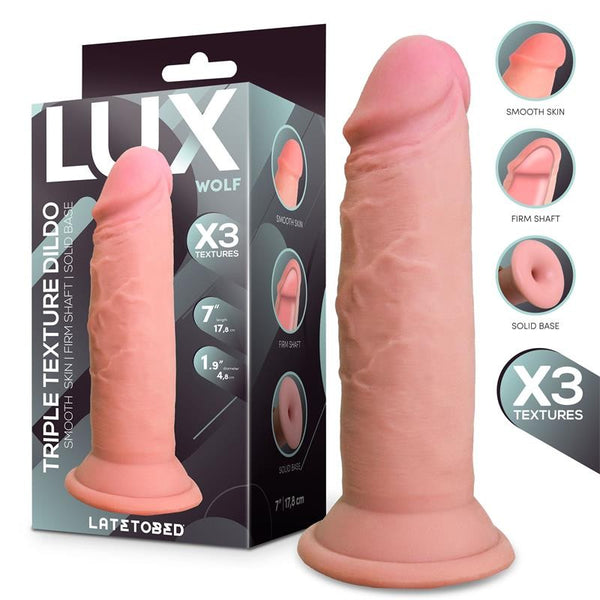 Wolf Dildo Triple Densidad 17.8cm - LUX - Dildos o Consoladores
