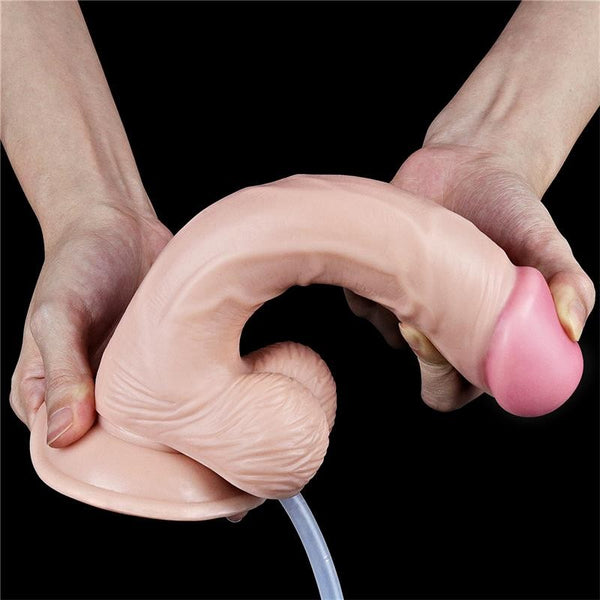 Dildo Eyaculador 23 cm Claro