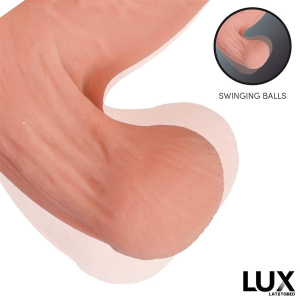 Dirk Dildo Triple Densidad con Testículos Oscilantes