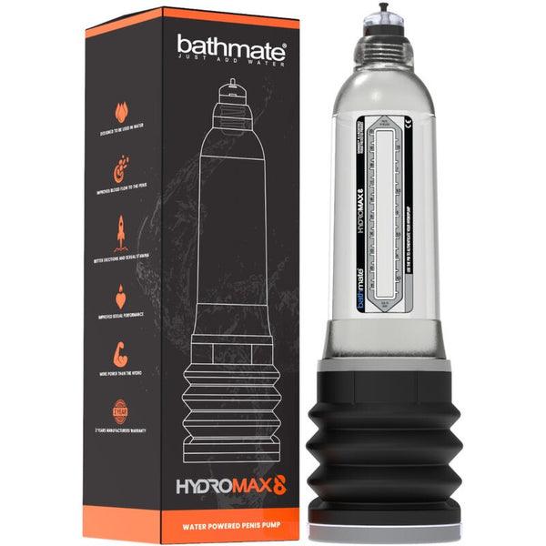 Hydromax 8 Transparente - Bathmate - Bombas de succión