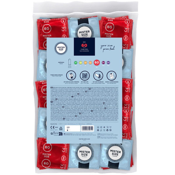 Mister Size Talla XL 60mm 100 uds