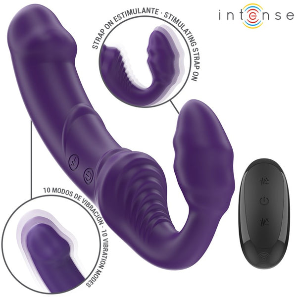 Arnes Strapless Vibrador doble Jill - Intense - Arneses con pene o dildo Strap-On