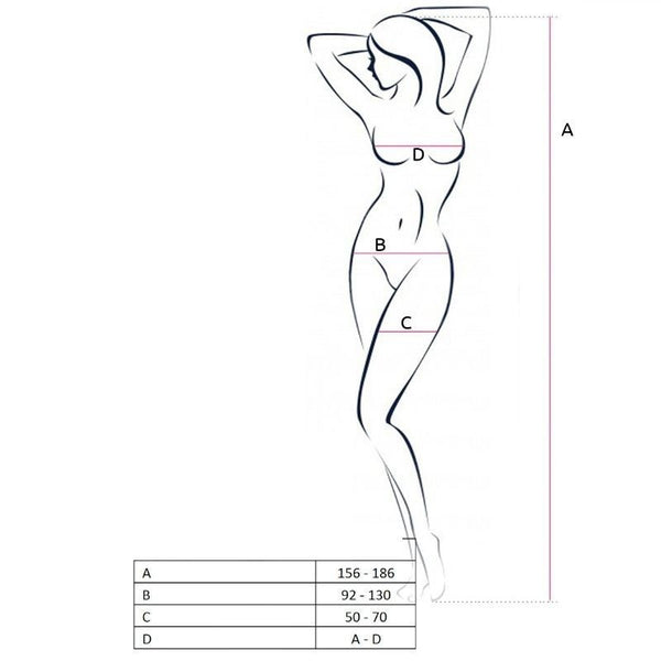 Bodystocking BS057 blanco TALLA UNICA