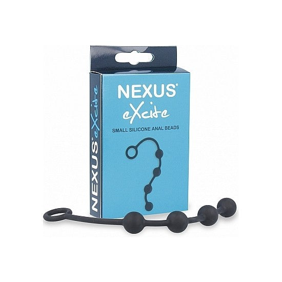 Excite Silicone Anal Beads Negro