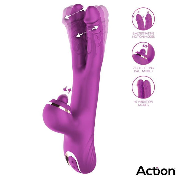 Nico Vibrador con Dos Dildos