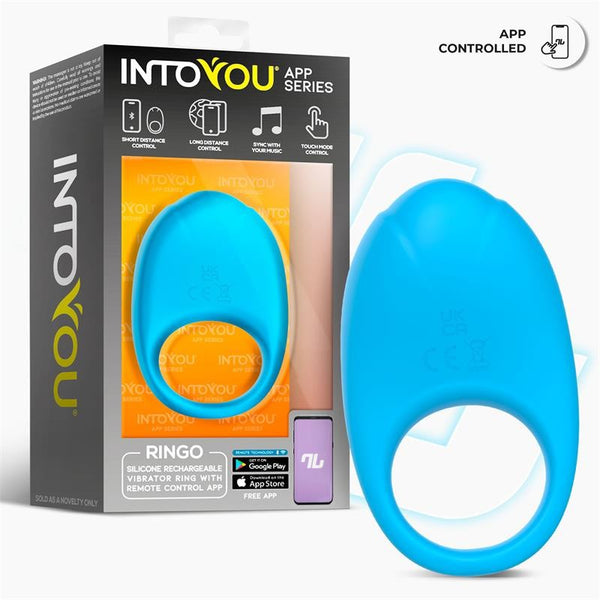 Anillo Vibrador Ringo con APP Azul
