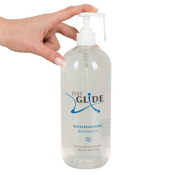 Lubricante Base Agua Neutro 1L - Just Glide - Lubricantes sexuales