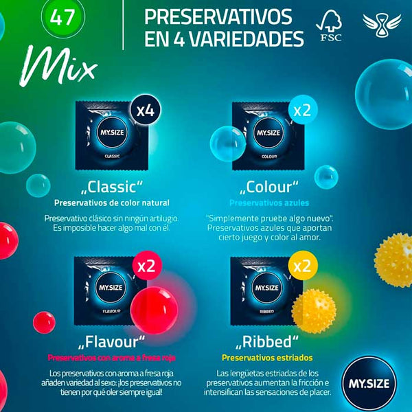 Mix Preservativos Talla 47 Surtido 10 uds