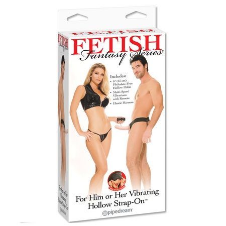 Fetish arnes hueco vibrador natural 14cm