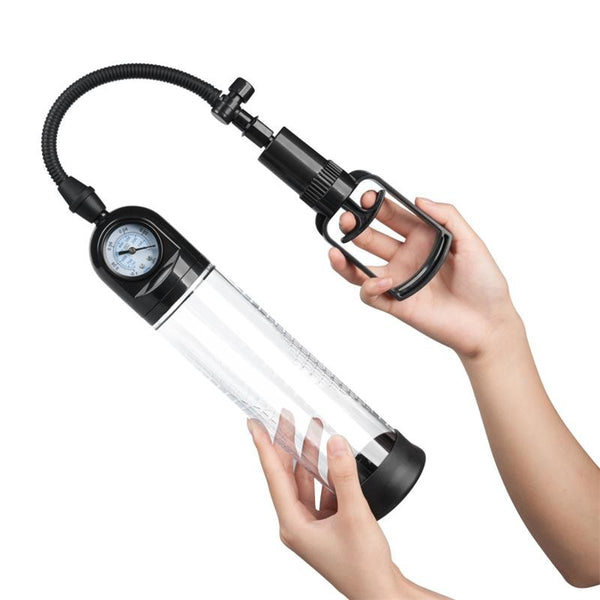 Bomba Manual con Medidor para el Pene PSX03 Transparente - Boost Pumps - Bombas de succión