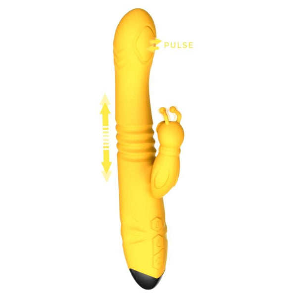 Honeybee Vibrador con Thrusting, Pulsación y Estimulador de Clítoris - ENGILY ROSS - Vibradores