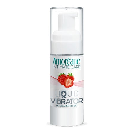 Vibrador Liquido Fresas - Amoreame - Lubricantes sexuales