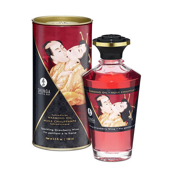 Aceite afrodisíaco Fresas/Cava - Shunga - Aceite para masajes eróticos