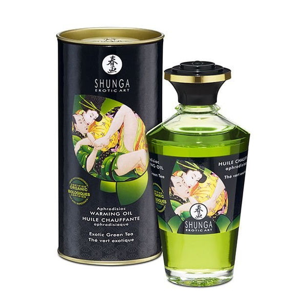 Aceite afrodisiaco Te verde - Shunga - Aceite para masajes eróticos