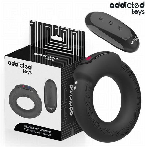 ADDICTED TOYS - ANILLO PENE VIBRADOR EFECTO CALOR CONTROL REMOTO_product_product_product_product_product
