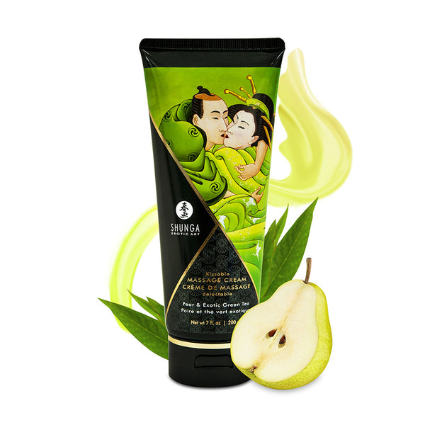 Crema Masaje Pera y te verde - Shunga - Cremas y geles de masaje