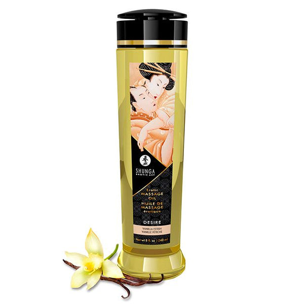 Aceite de masaje Desire Vainilla - Shunga - Aceite para masajes eróticos