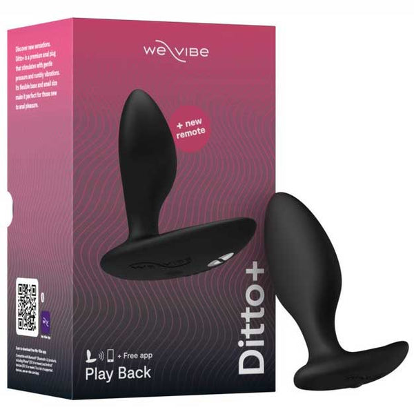 Ditto + Vibrador Anal Negro