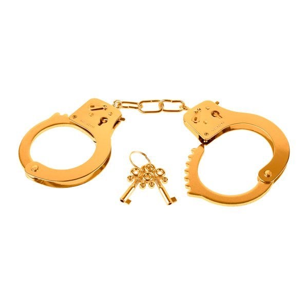 Gold esposas de metal - Pipedream - Esposas para BDSM