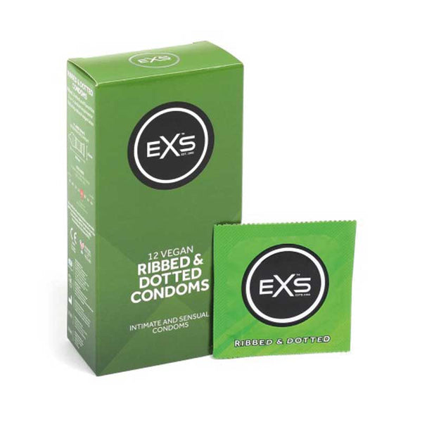 Ribbed Dotted 12 uds - EXS - Comprar preservativos o condones