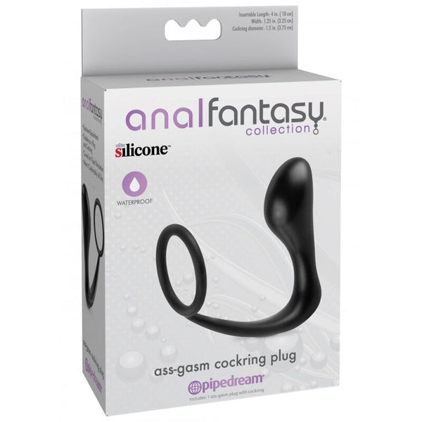 Ass-gasm anillo pene con plug