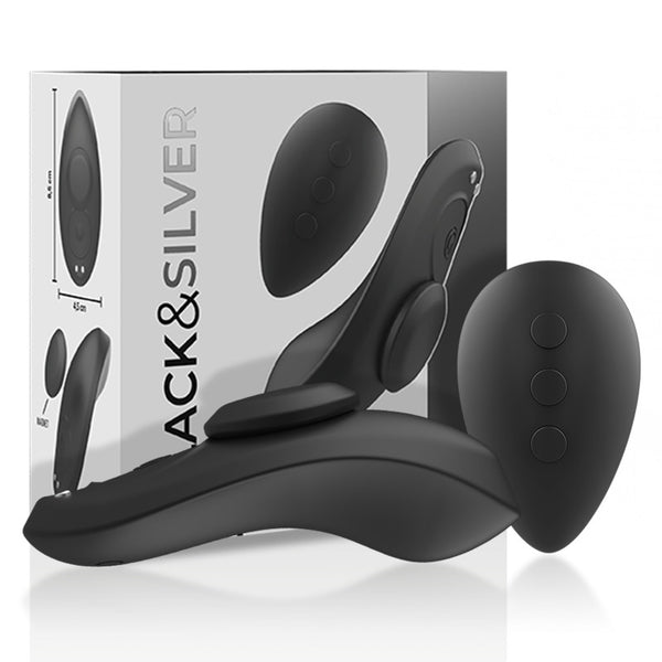 Preston Pantie Vibrador con Imán - Black Silver - Vibradores para braguita a control remoto