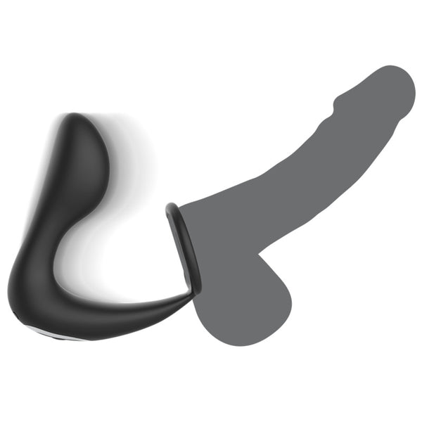 Vibrador Anal con Anillo Pene