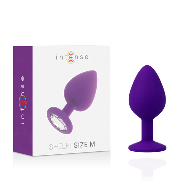 Plug Silicona M Lila de 8 cm