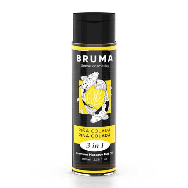 Gel 3 en 1 Efecto Calor Sabor Piña Colada 100 ml - Bruma - Aceite para masajes eróticos