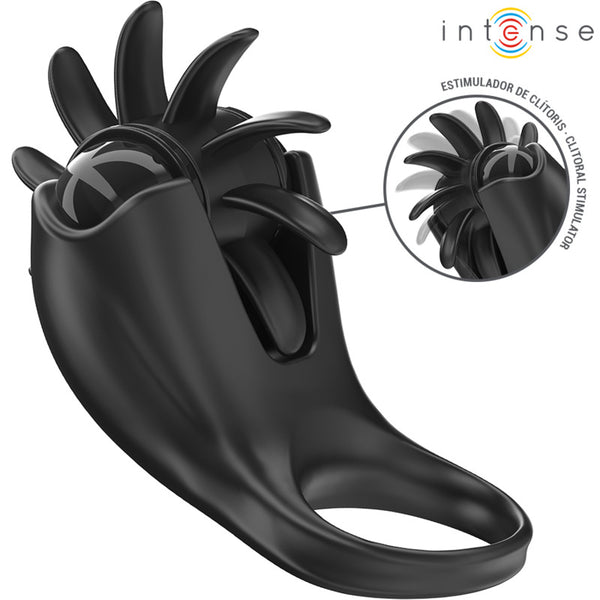 Mabel Anillo Vibrador Con Estimulador - Intense - Anillo vibrador para el pene (con y sin vibración)