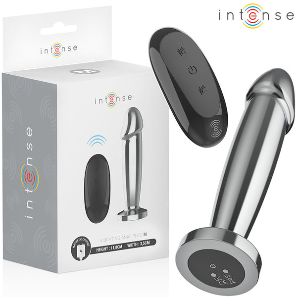 Dildo Anal Vibrador Metal Talla M - Intense - Plugs anales