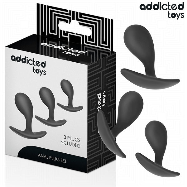 Set 3 plugs anales Model 3 - Addicted Toys - Plugs anales