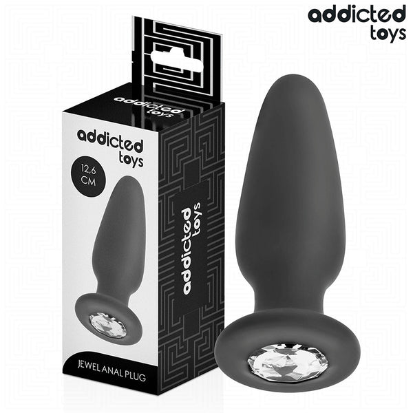 Plug Alargado con Joya Talla L - Addicted Toys - Plugs anales
