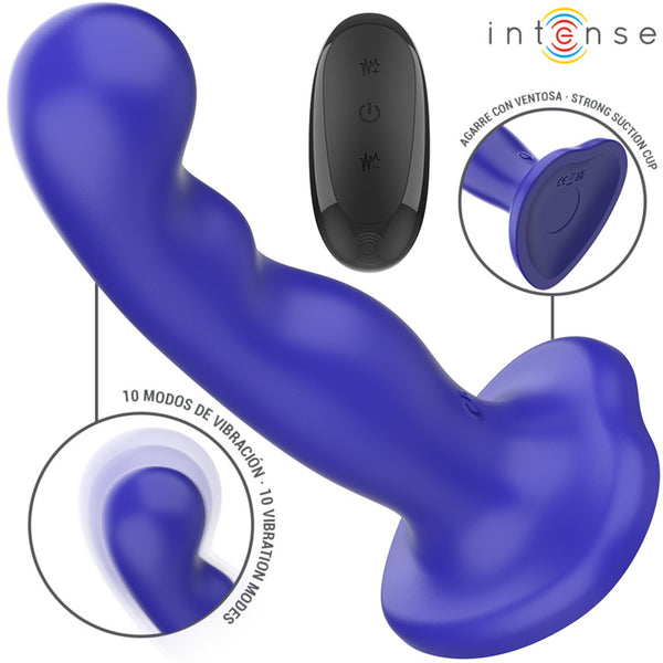 Vibrador Shorty Azul con Ventosa